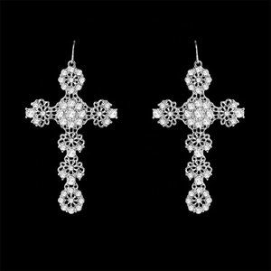 Stunning Big Cross Long Earrings